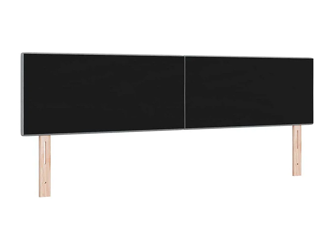 Tête de lit avec tête de lit Gris clair 180 cm tissu