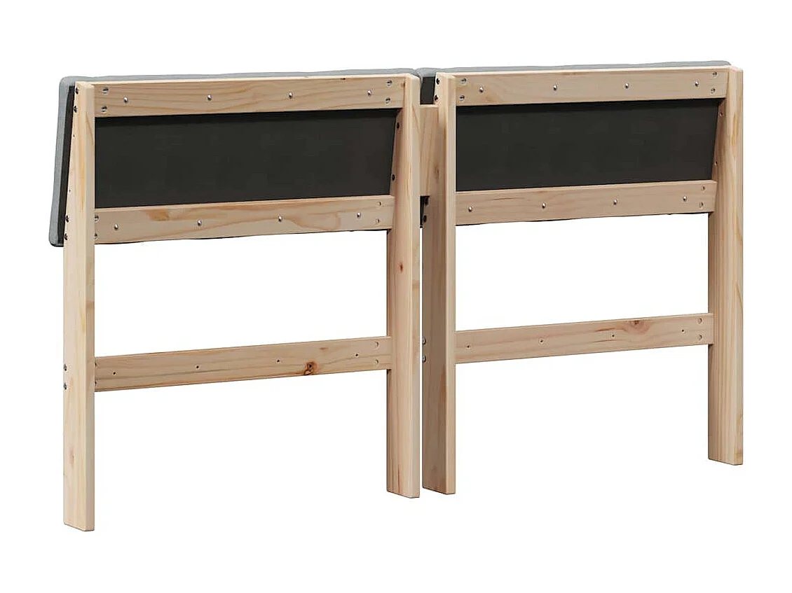 Tête de lit capitonnée Gris clair 160 cm Pin massif