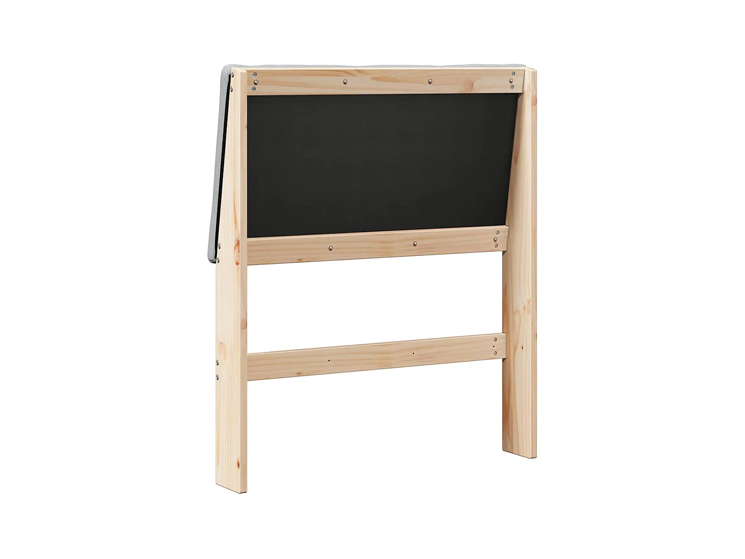 Cabecero tapizado Gris Claro 80 cm Madera de pino macizo