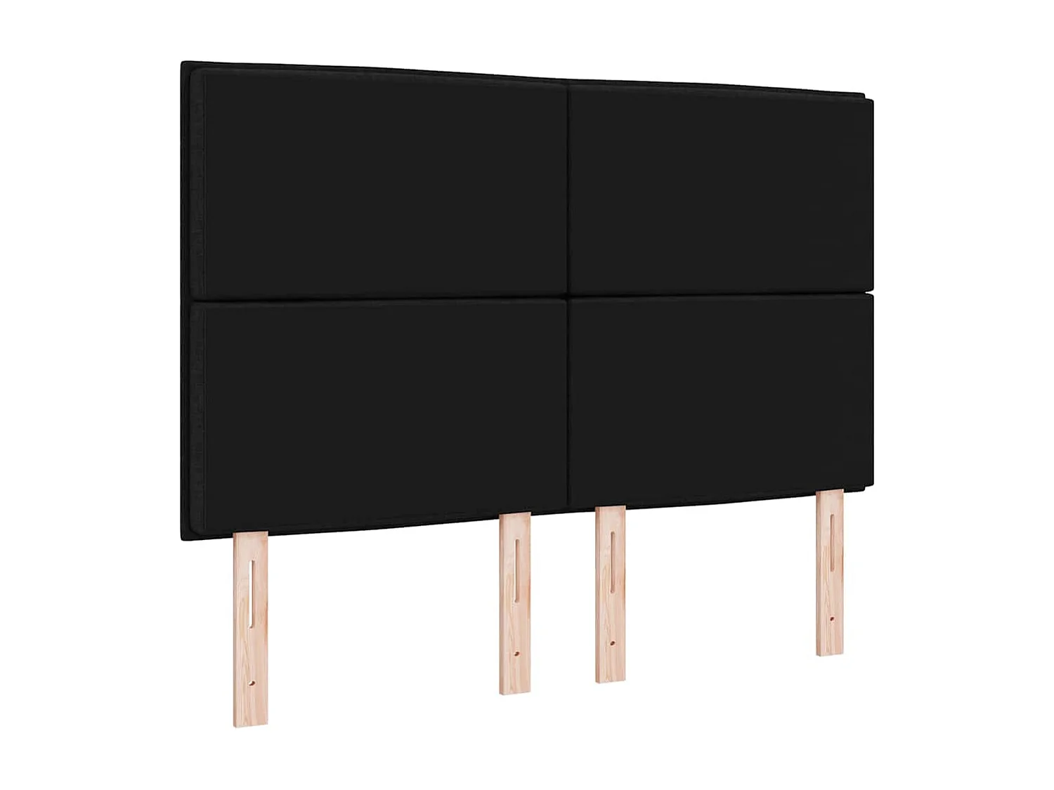 Tête de lit Hauteur réglable avec tête de lit Noir 140 cm tissu