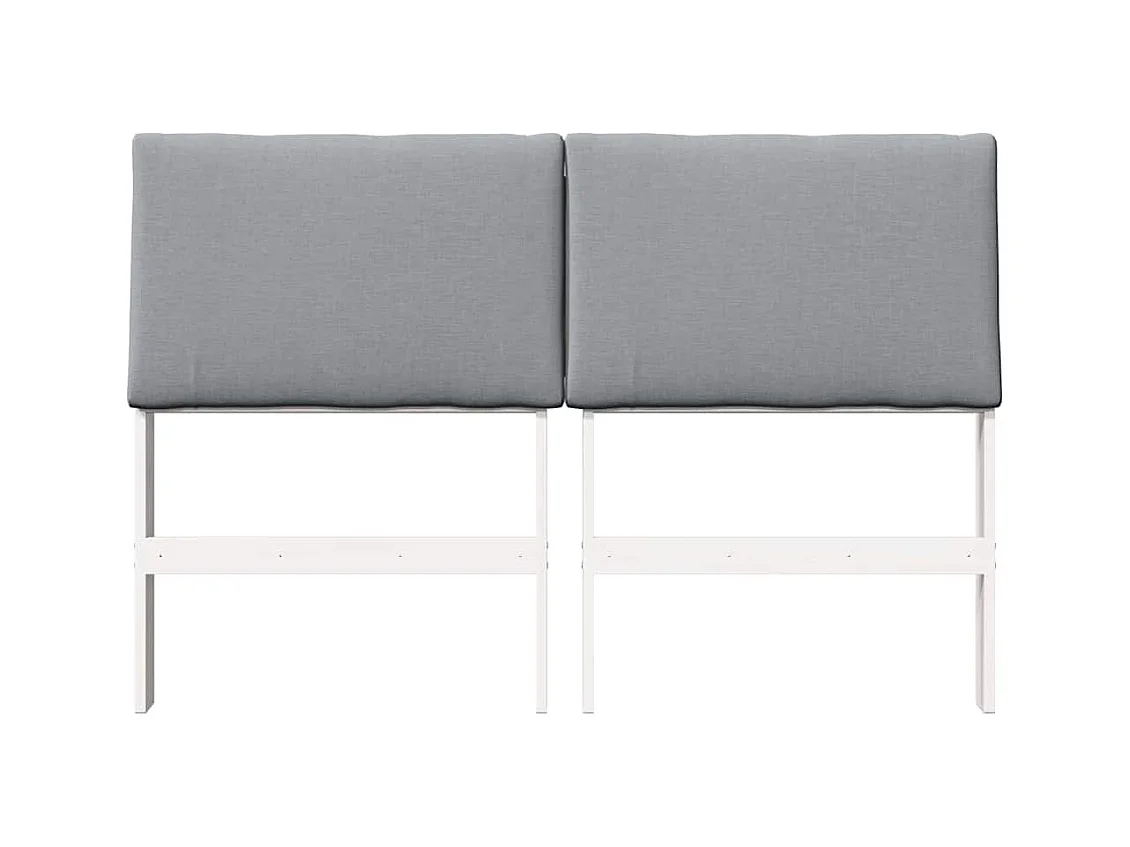 Cabeceira estofada Cinzento-claro 150 cm