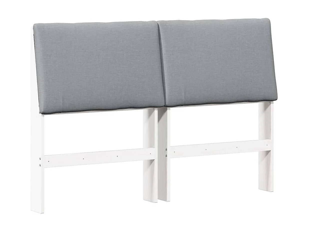 Cabeceira estofada Cinzento-claro 150 cm