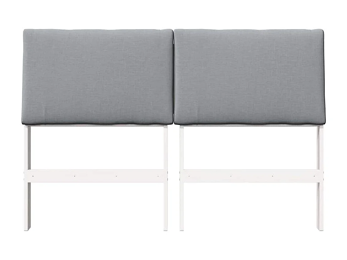 Cabeceira estofada Cinzento-claro 150 cm