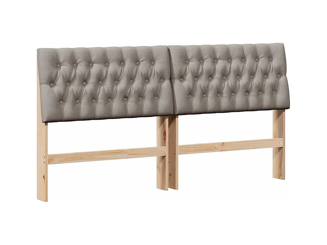 Cabeceira estofada Cinzento-acastanhado 180 cm