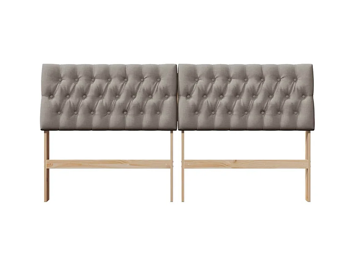 Cabeceira estofada Cinzento-acastanhado 180 cm