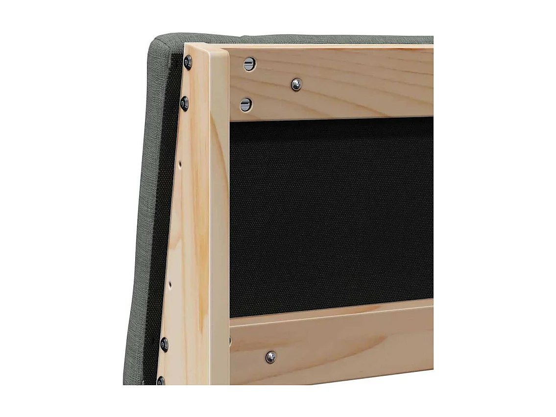 Cabeceira estofada Cinza Escuro 140 cm