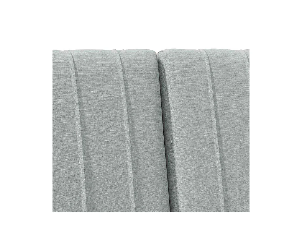 Cabeceira estofada Cinzento-claro 200 cm