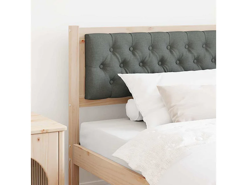 Tête de lit marron et gris foncé 100 cm Bois massif en pin