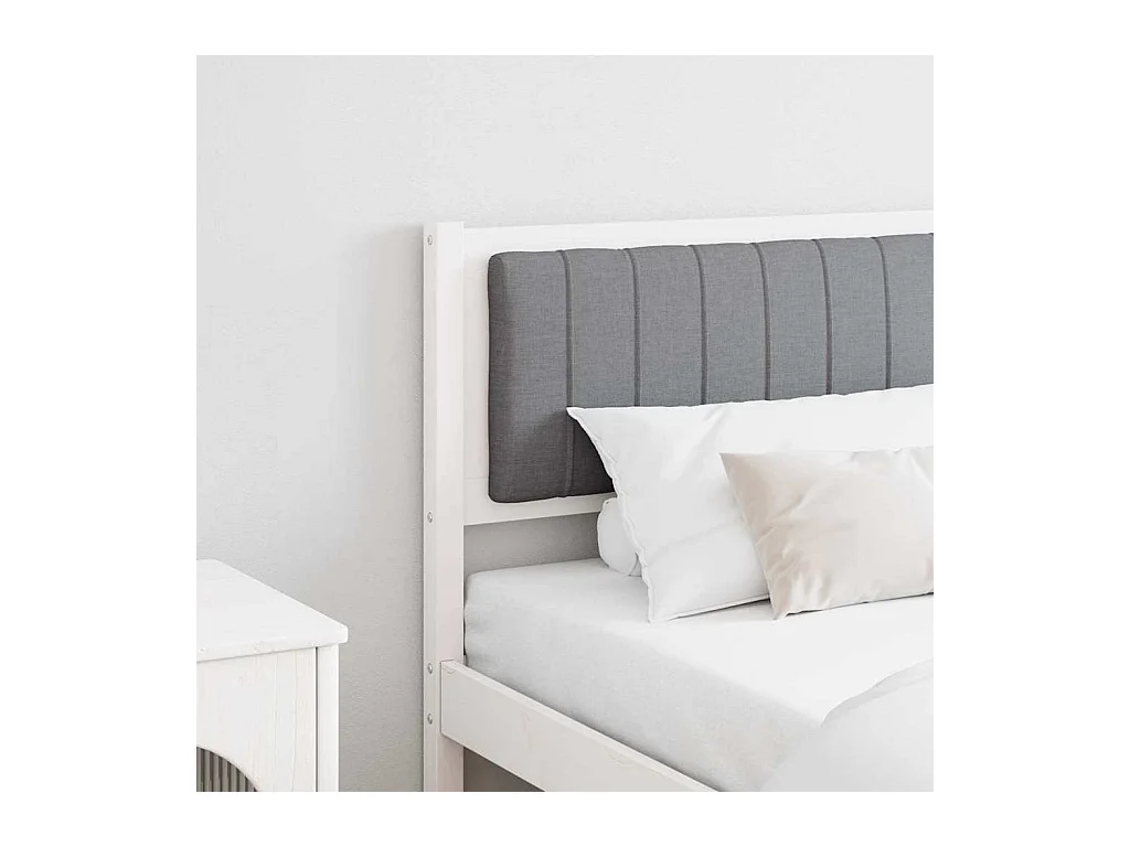 Cabecero tapizado 180 cm Madera de Pino Sólido y Tela