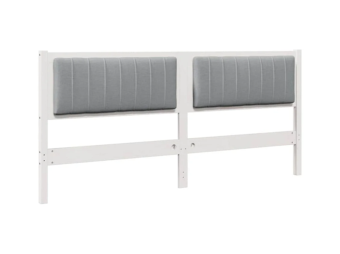 Cabecero tapizado 180 cm Madera de Pino Sólido y Tela