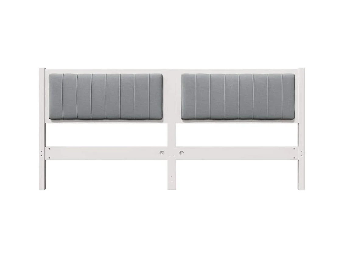 Cabecero tapizado 180 cm Madera de Pino Sólido y Tela