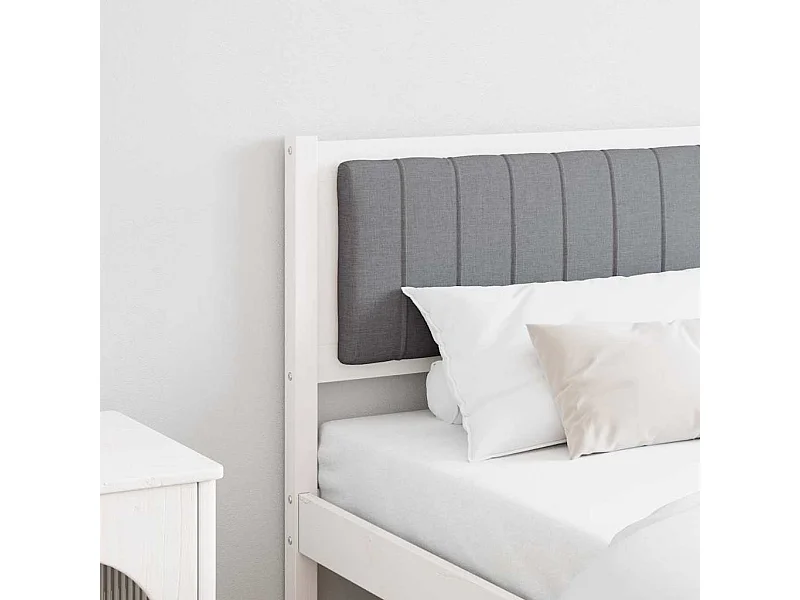 Cabeceira estofada com cabeceira Branco 180 cm