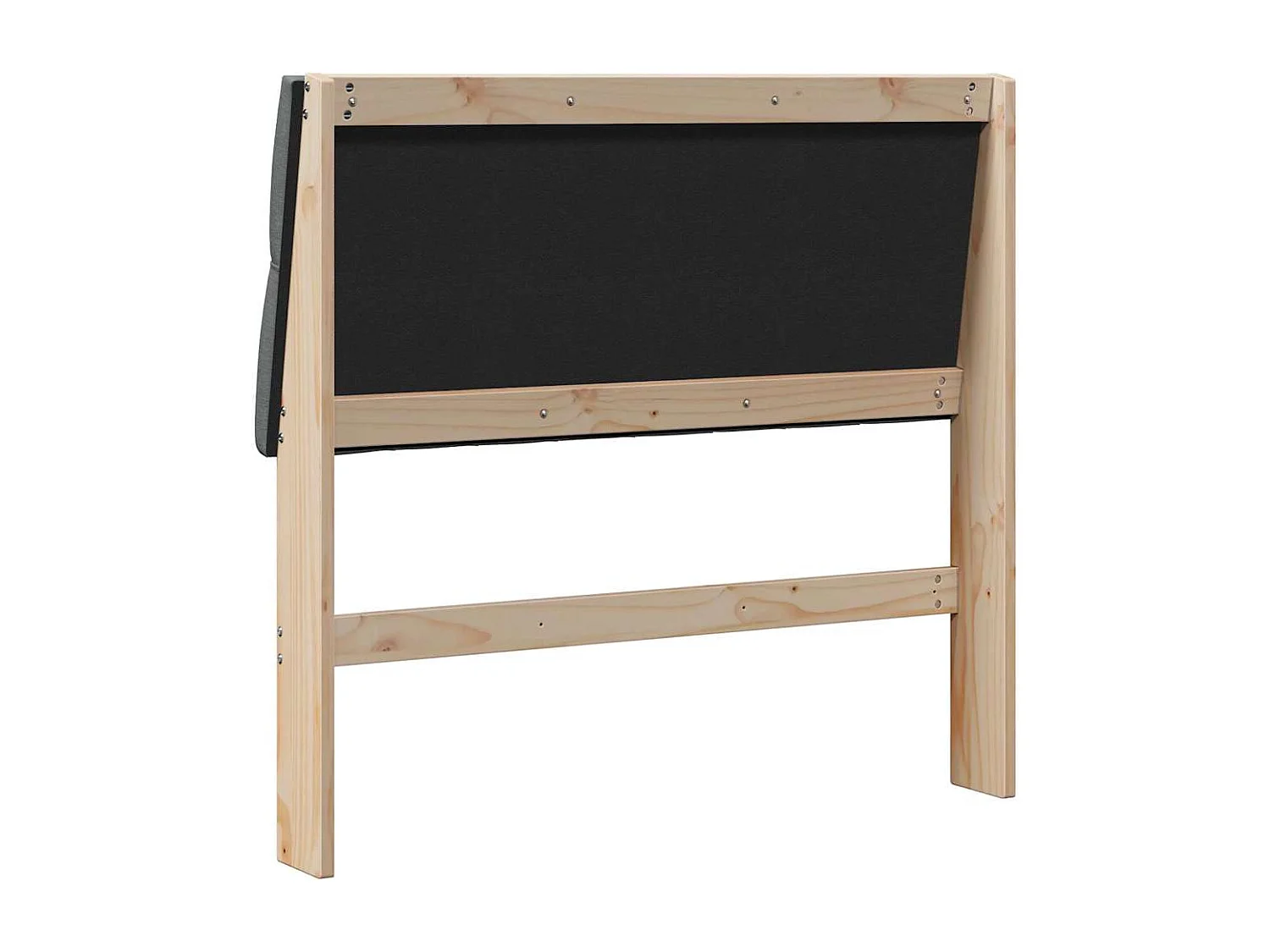 Tête de lit capitonnée Gris foncé 100 cm Pin massif