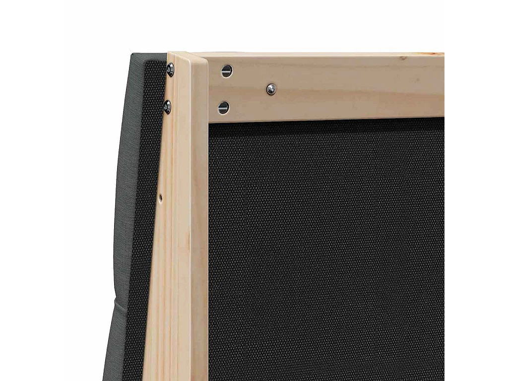 Tête de lit capitonnée Gris foncé 100 cm Pin massif