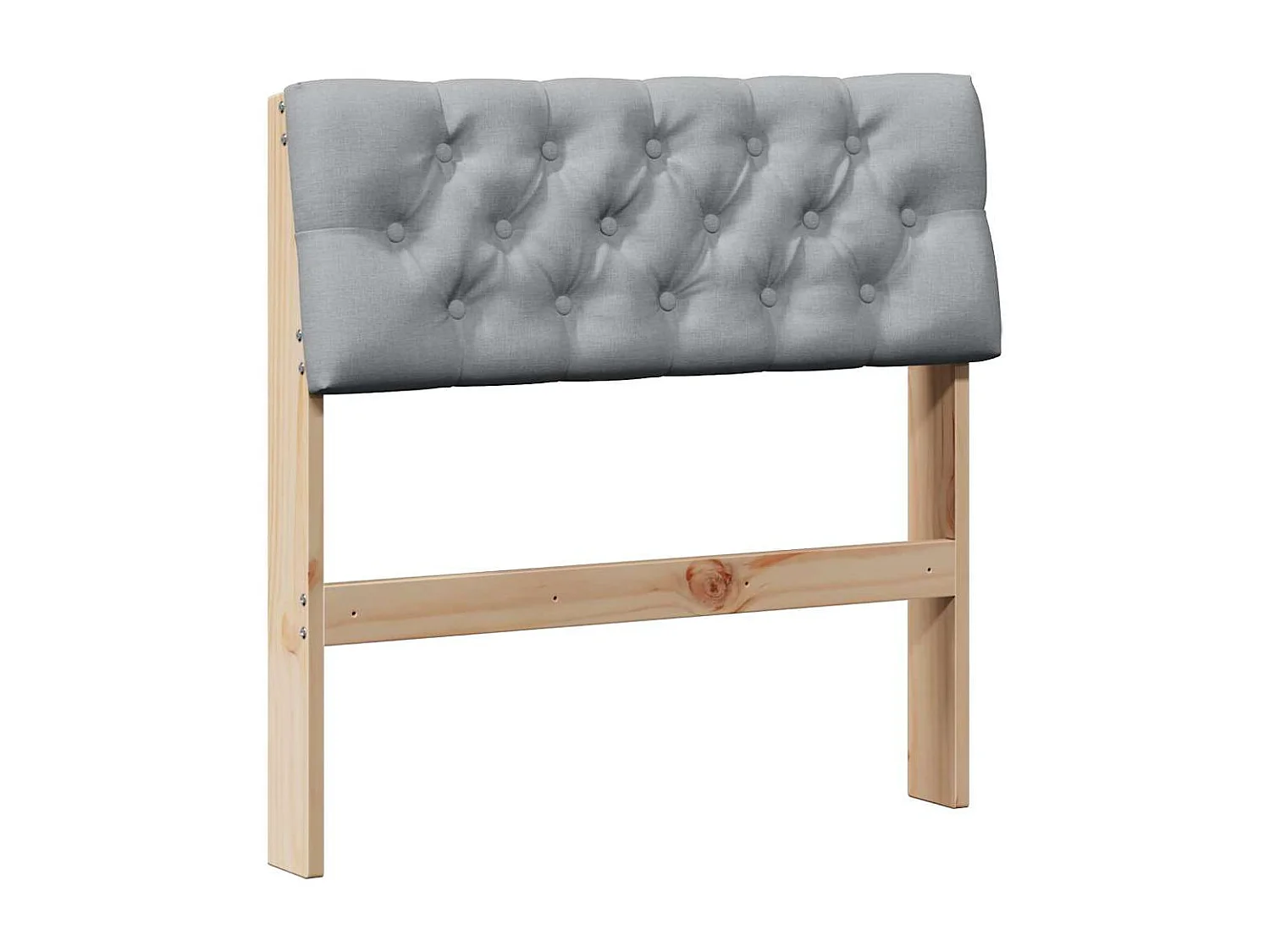 Cabeceira estofada Cinzento-claro 75 cm