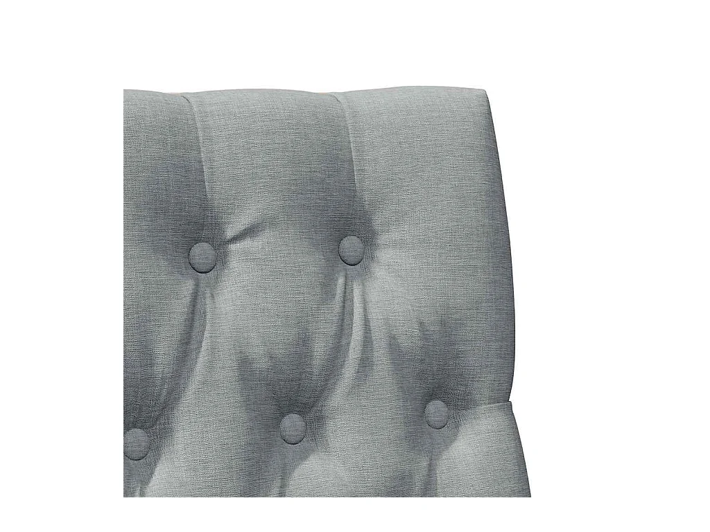 Cabeceira estofada Cinzento-claro 90 cm