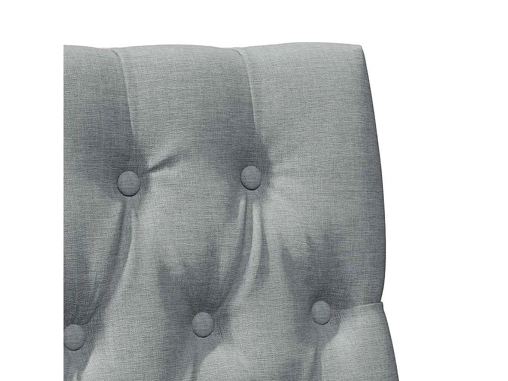 Gestoffeerd hoofdbord Lichtgrijs 90 cm Massief grenenhout