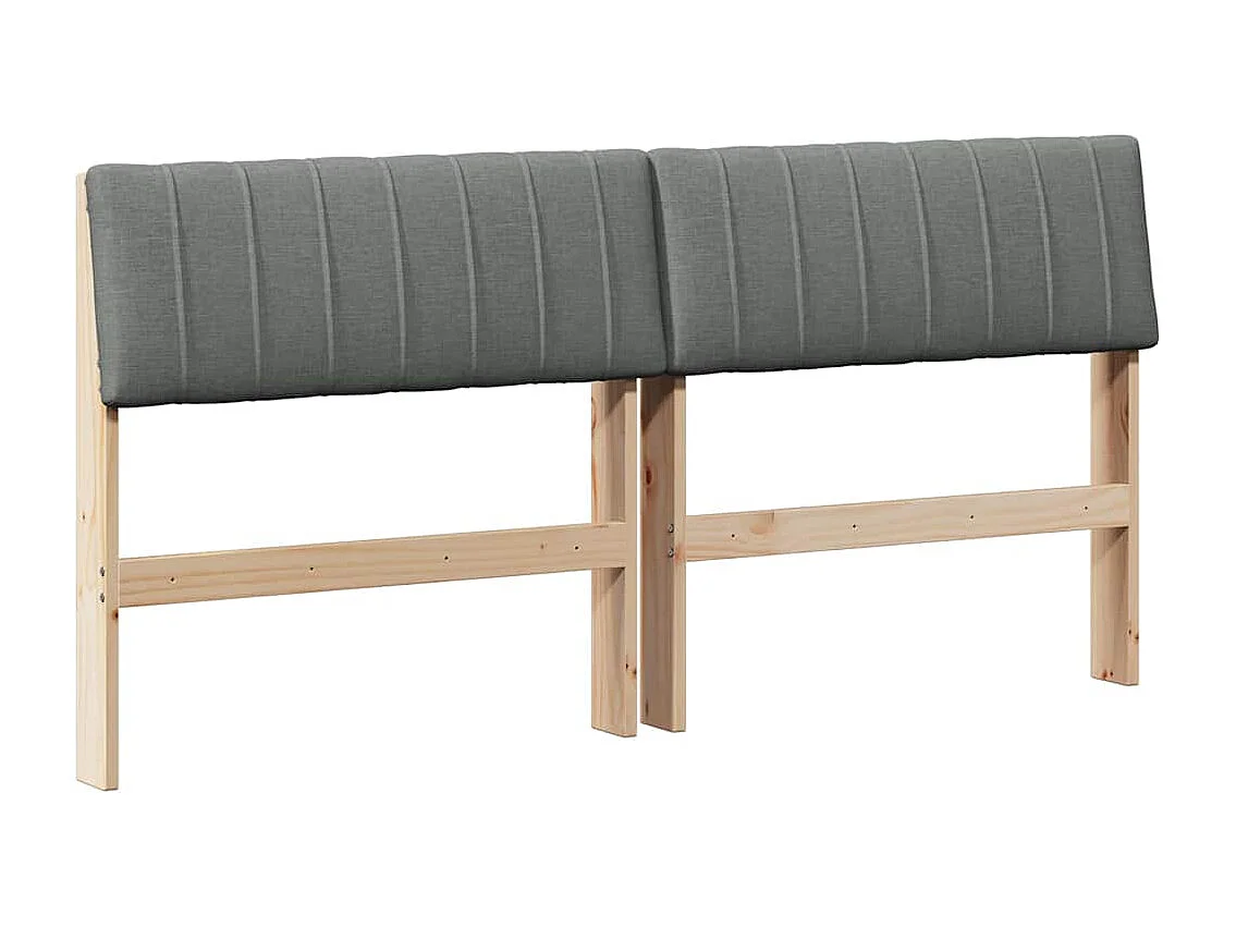 Cabeceira estofada Cinza Escuro 160 cm