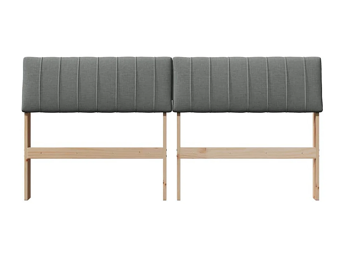 Cabeceira estofada Cinza Escuro 160 cm