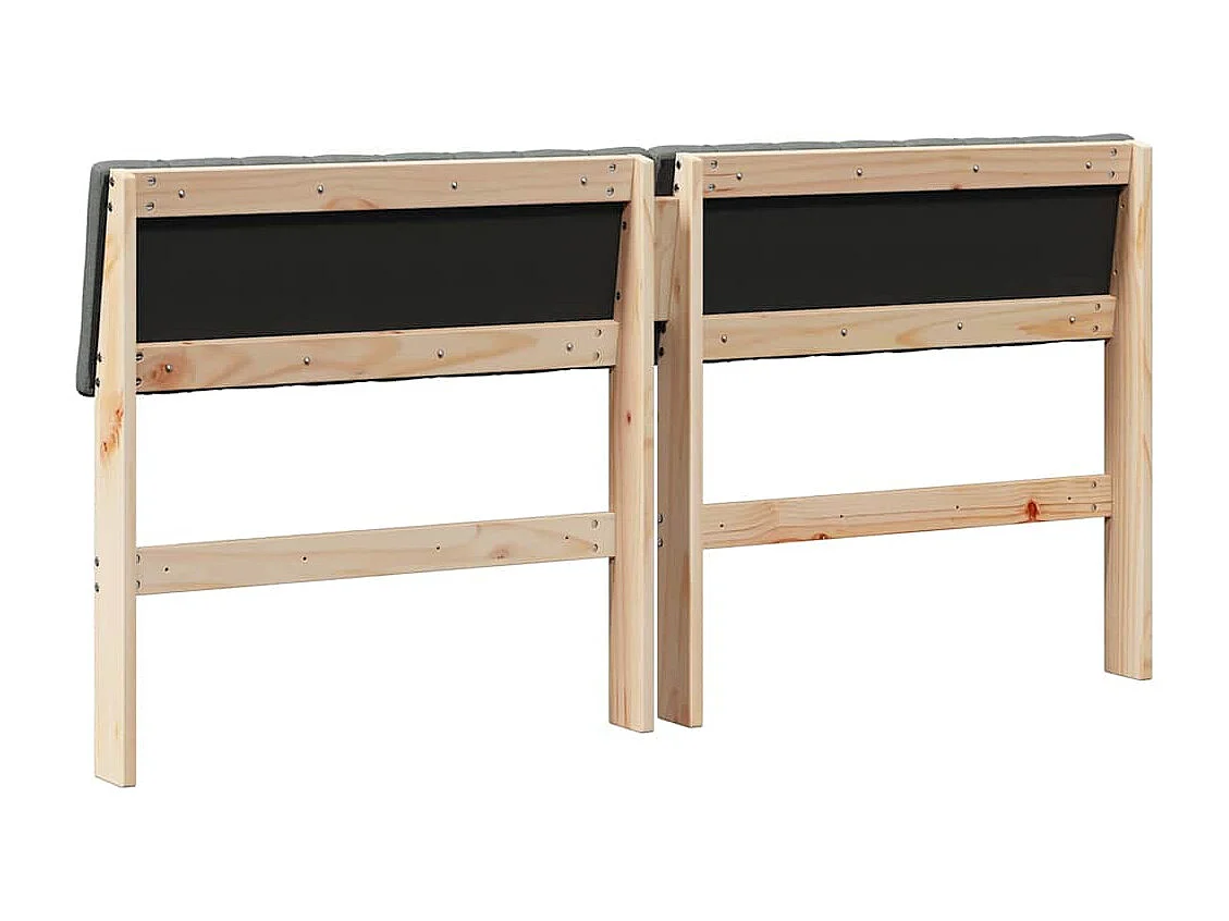 Cabeceira estofada Cinza Escuro 160 cm