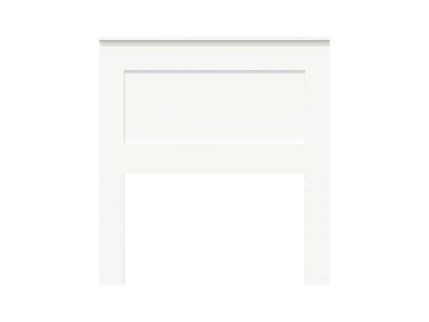 Tête de lit avec tête de lit Blanc 75 cm Bois d'ingénierie