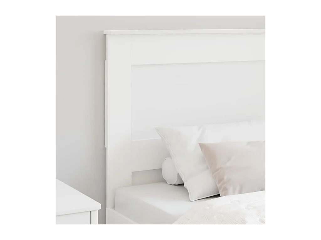 Tête de lit avec tête de lit Blanc 75 cm Bois d'ingénierie