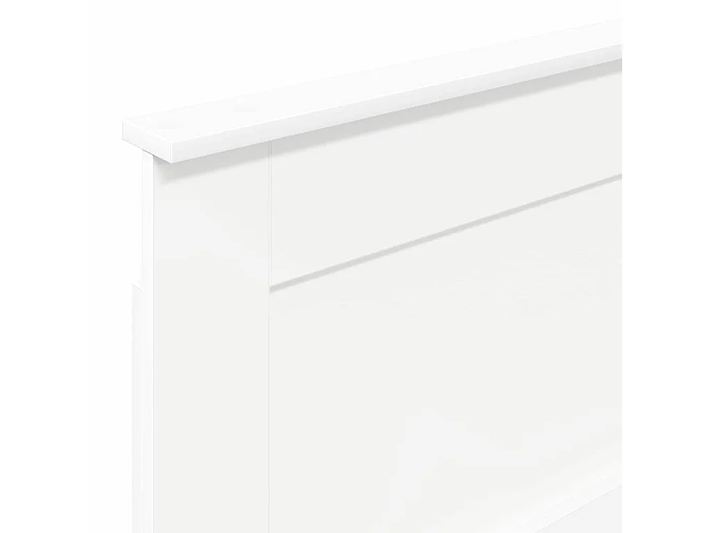 Cabeceira com cabeceira Branco 75 cm Madeira processada