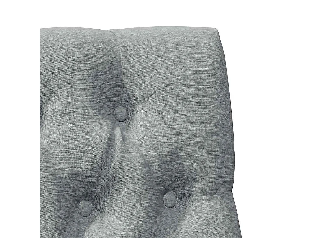 Tête de lit capitonnée Gris clair 80 cm Pin massif