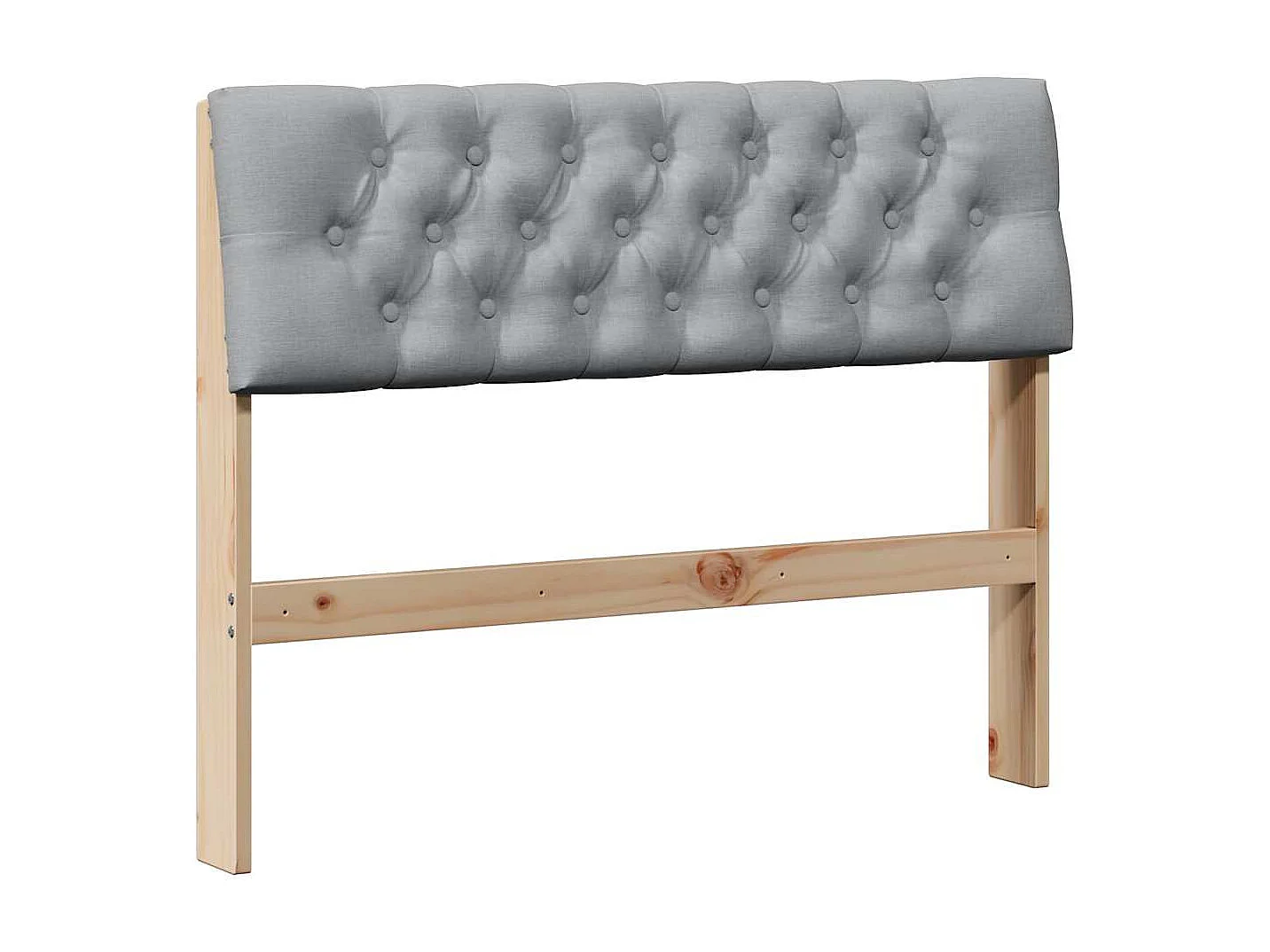 Cabeceira estofada Cinzento-claro 100 cm