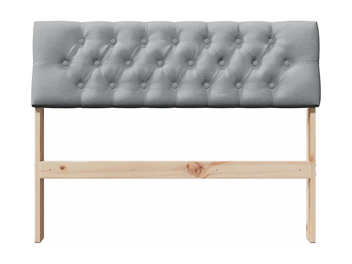Cabeceira estofada Cinzento-claro 100 cm