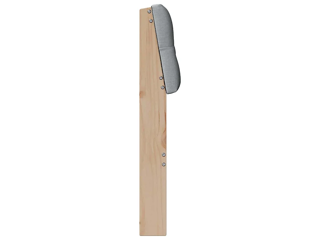 Cabecero tapizado Gris Claro 100 cm Madera de pino macizo