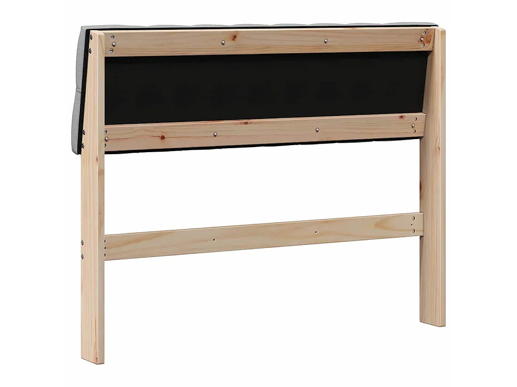 Cabecero tapizado Gris Claro 100 cm Madera de pino macizo