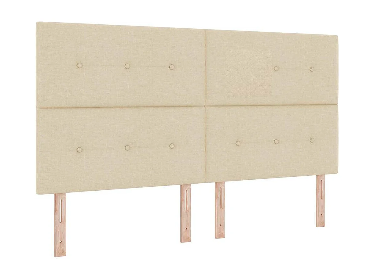 Tête de lit avec tête de lit Crème 180 cm tissu