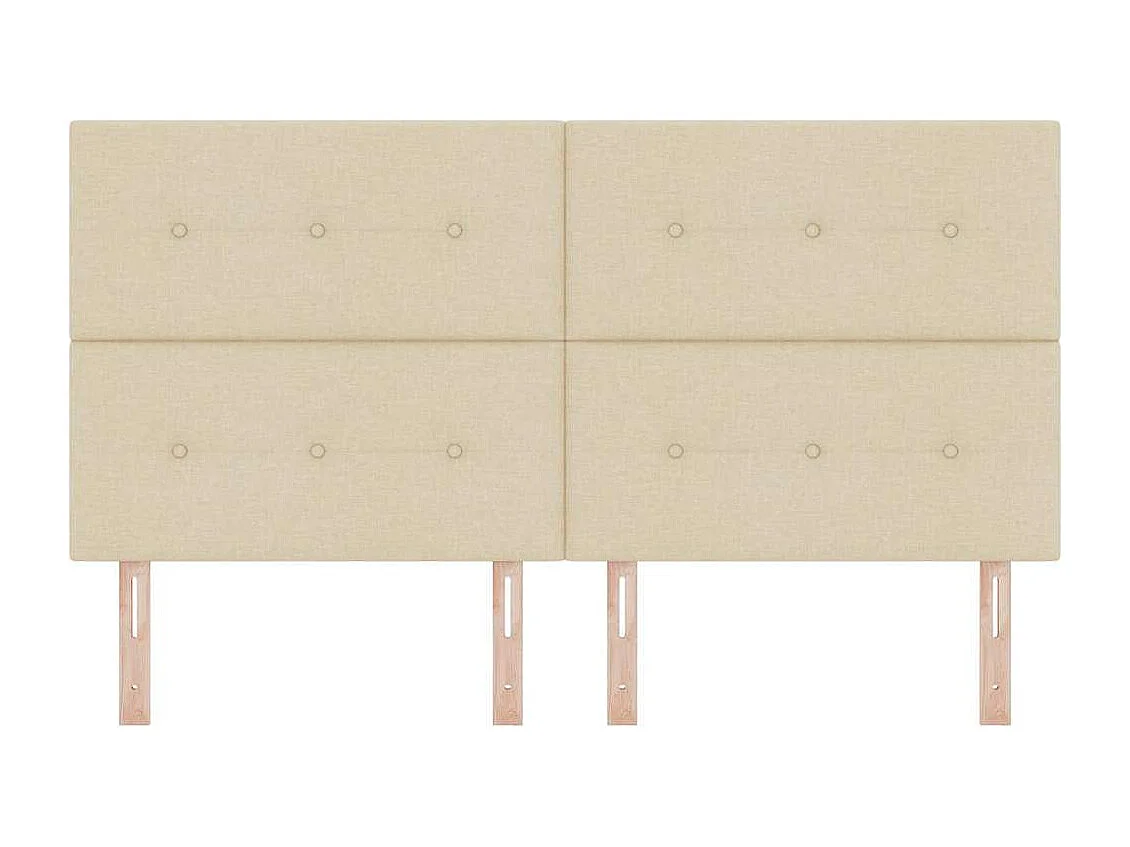 Tête de lit avec tête de lit Crème 180 cm tissu