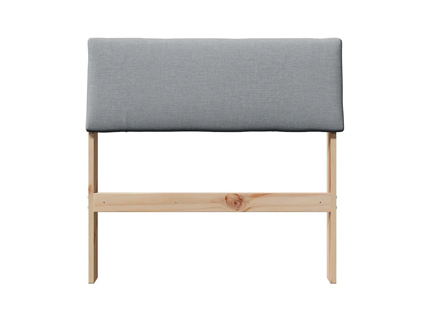 Cabeceira estofada Cinzento-claro 80 cm