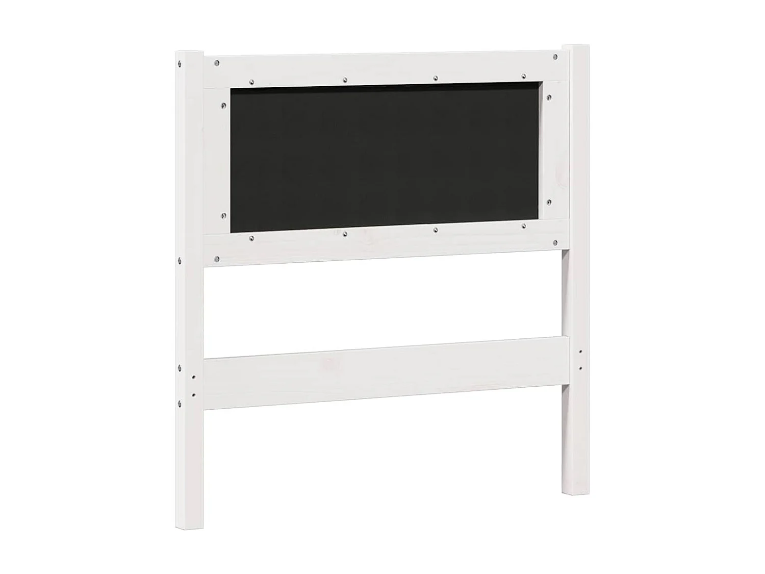 Tête de lit Autre Blanc et gris clair 80 cm Bois massif en pin