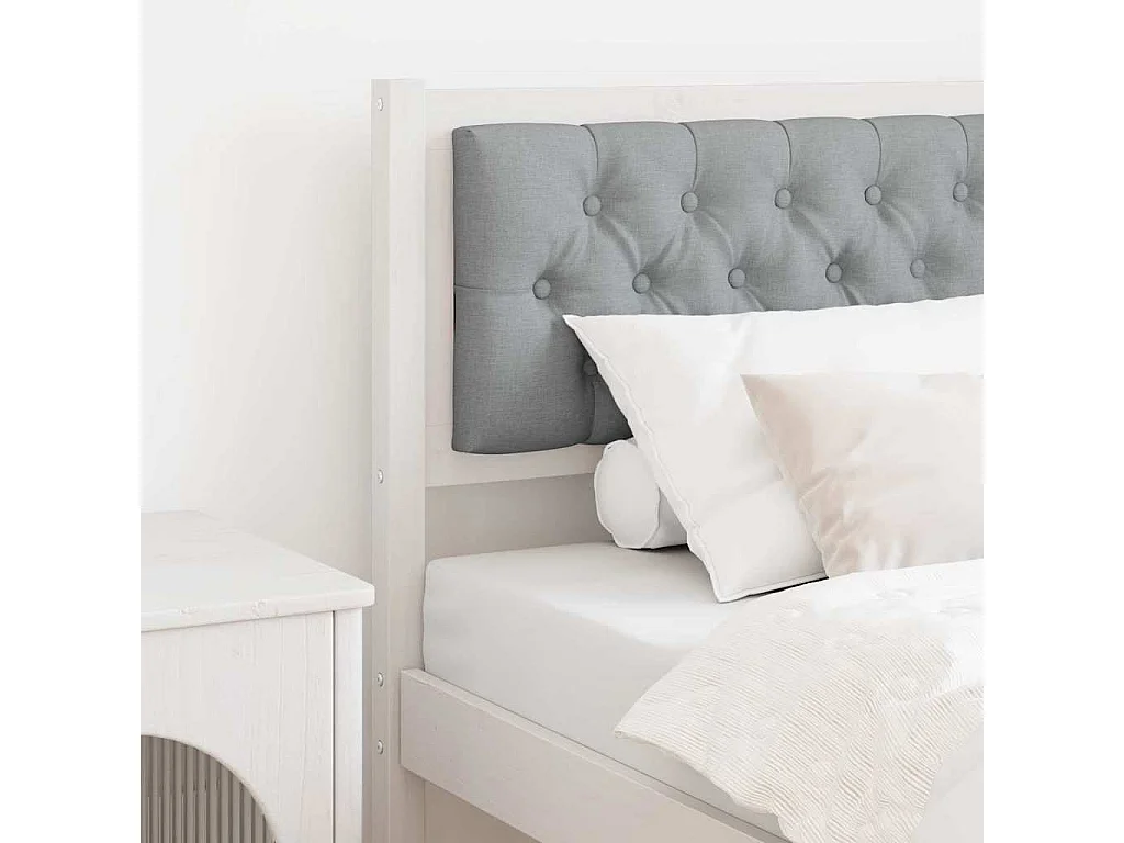 Cabecero Otro y gris claro 80 cm Madera maciza de pino