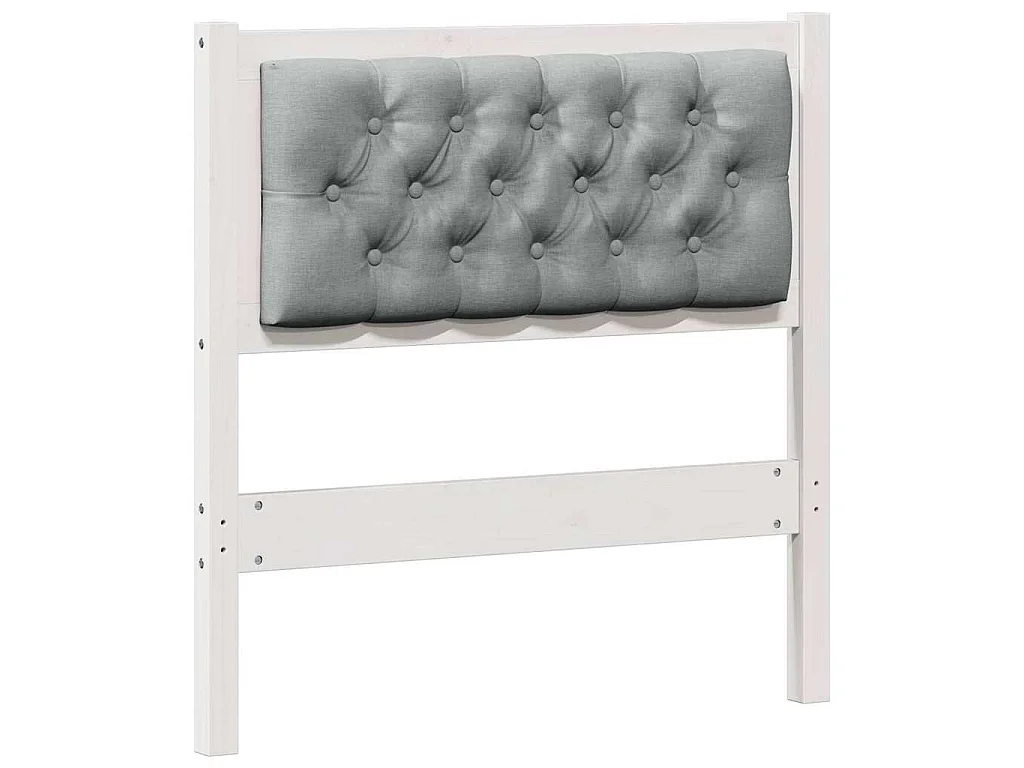 Cabecero Otro y gris claro 80 cm Madera maciza de pino