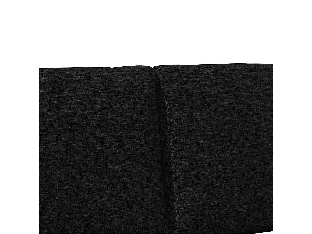 Tête de lit capitonnée Noir 160 cm Pin massif
