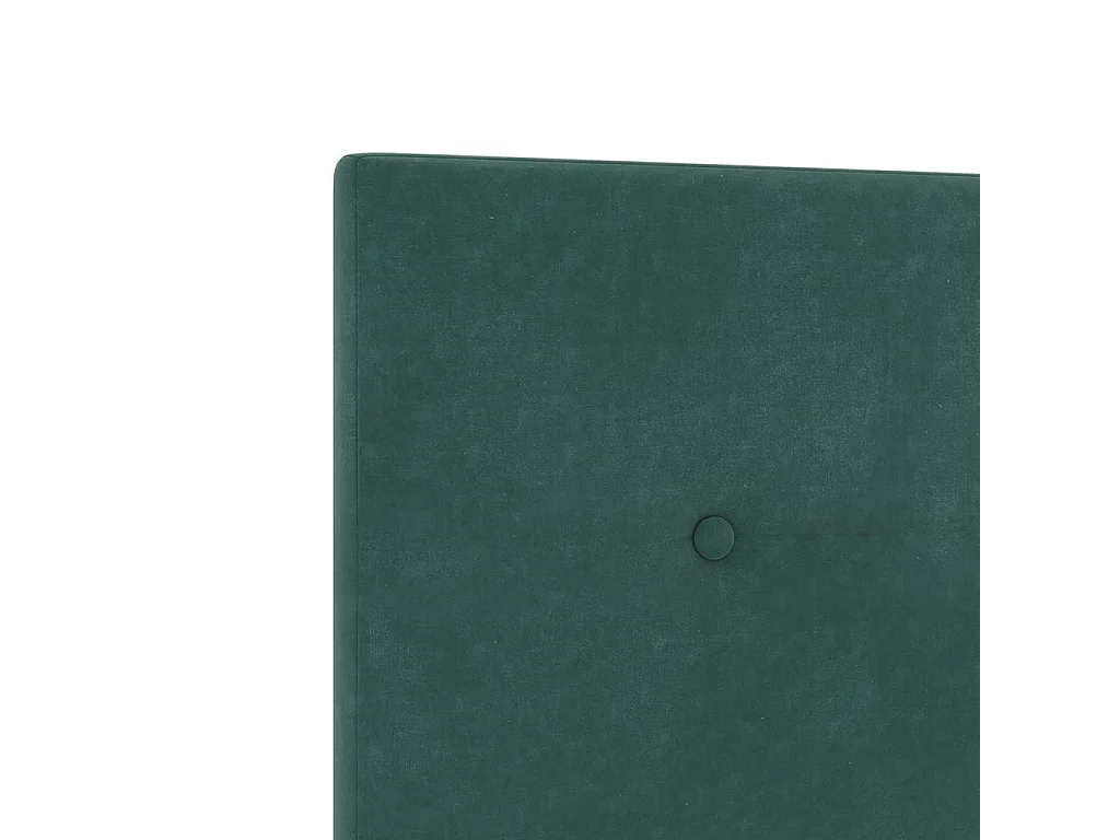 Cabecero Montaje en la pared Verde oscuro 144 cm Terciopelo