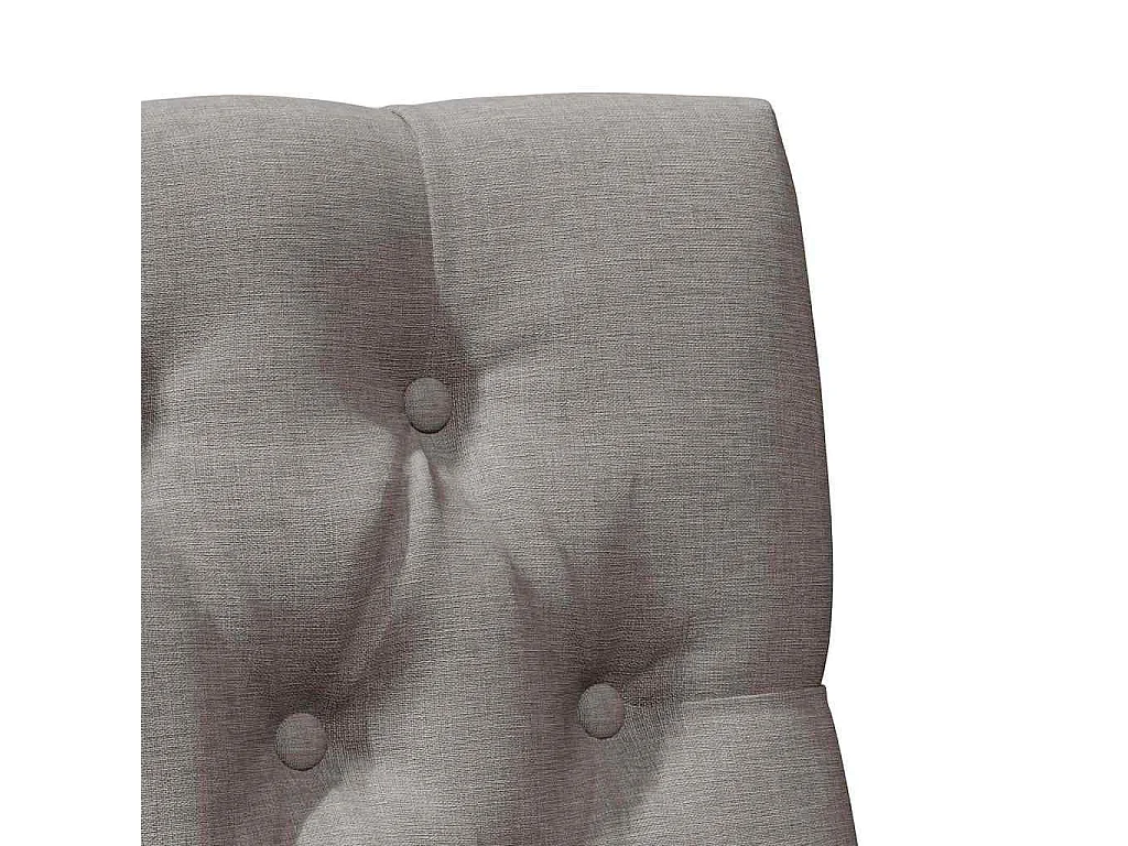 Gestoffeerd hoofdbord Taupe 80 cm Massief grenenhout