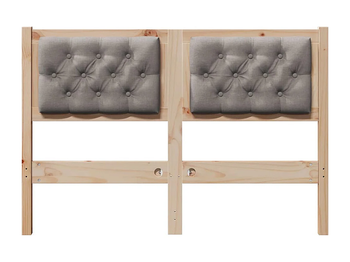 Hoofdbord Anders Bruin en taupe 120 cm Massief grenenhout