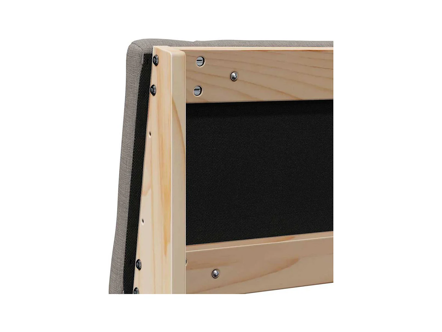 Cabeceira estofada Cinzento-acastanhado 150 cm