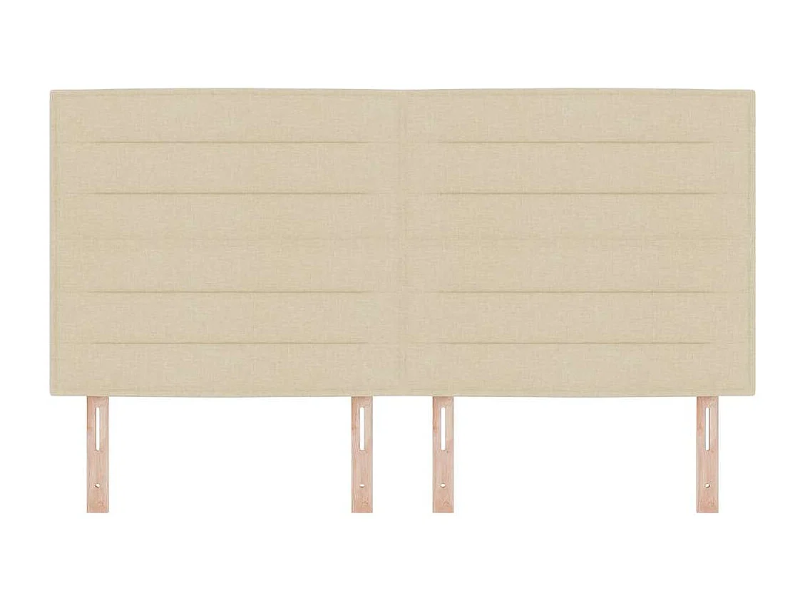 Tête de lit LED avec des lumières à LED Crème 180 cm tissu