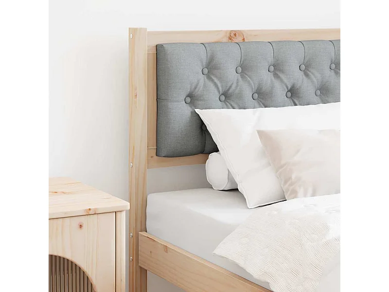 Tête de lit Autre Marron et gris clair 75 cm Bois massif en pin