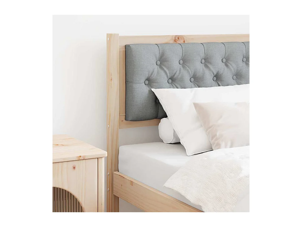 Tête de lit Autre Marron et gris clair 75 cm Bois massif en pin