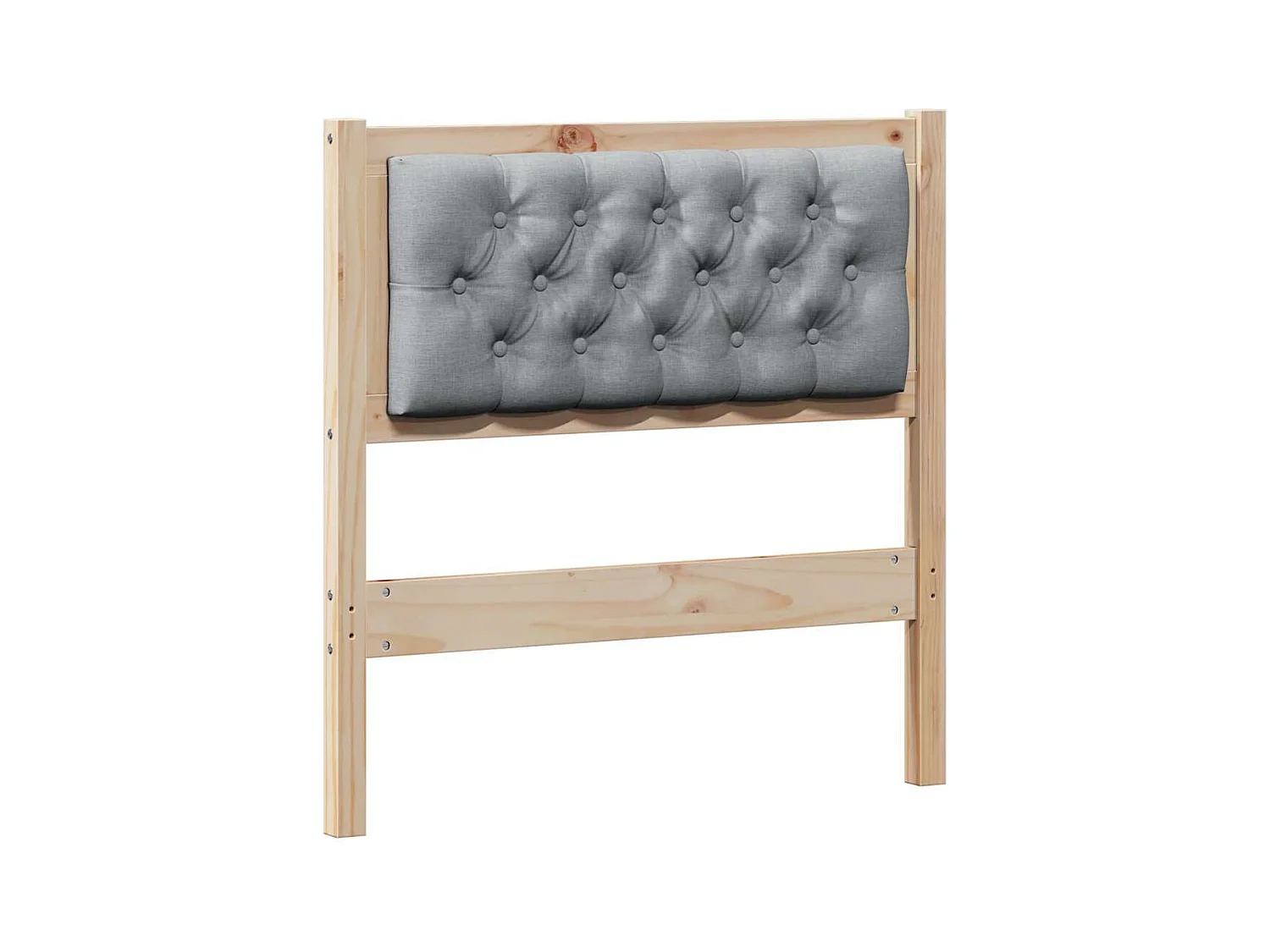 Tête de lit Autre Marron et gris clair 75 cm Bois massif en pin