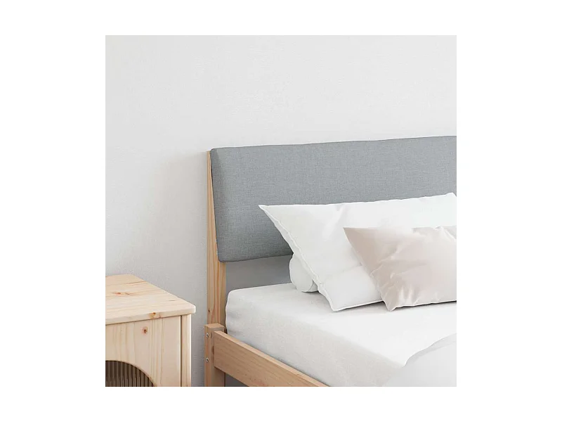 Cabeceira estofada Cinzento-claro 200 cm