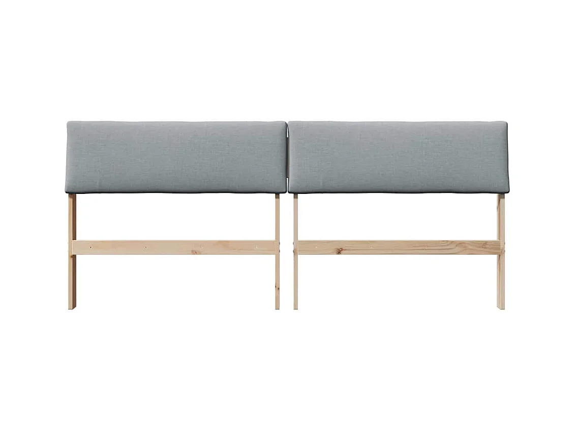 Cabeceira estofada Cinzento-claro 200 cm