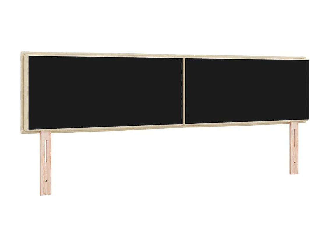 Tête de lit Hauteur réglable Manuel Crème 180 cm tissu